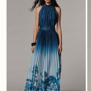 Anthropologie
Ranna Gill Rome Pleated Mock-Neck Jumpsuit